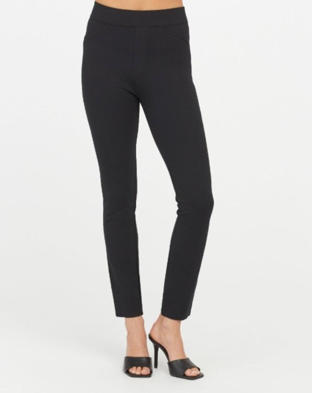 Spanx Backseam Skinny Pants, Black, Size SP